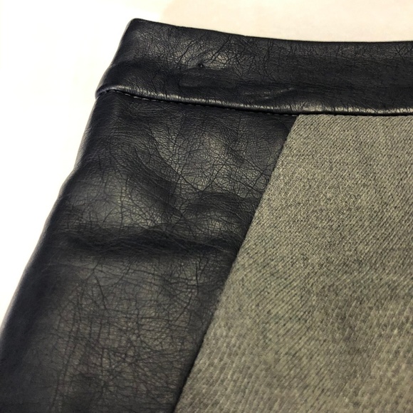 The Limited Women's Skirt Gray and Blue w/ Leather - Picture 2 of 5